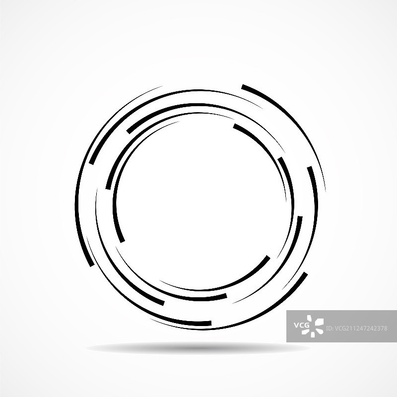 抽象技术螺旋圆几何标志图片素材
