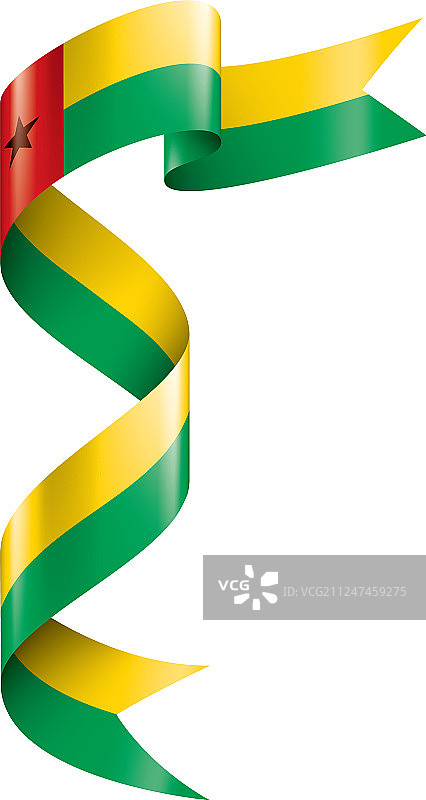 几内亚比绍国旗上有白色图片素材