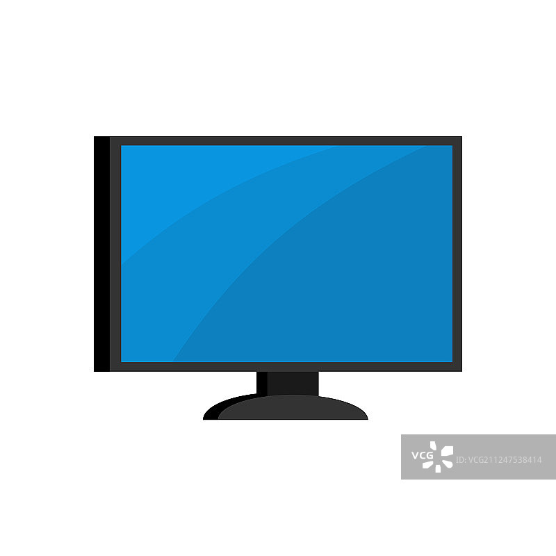 计算机隔离显示器PC上的白色背景图片素材