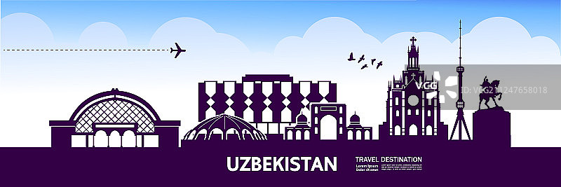 乌兹别克斯坦旅游目的地图片素材