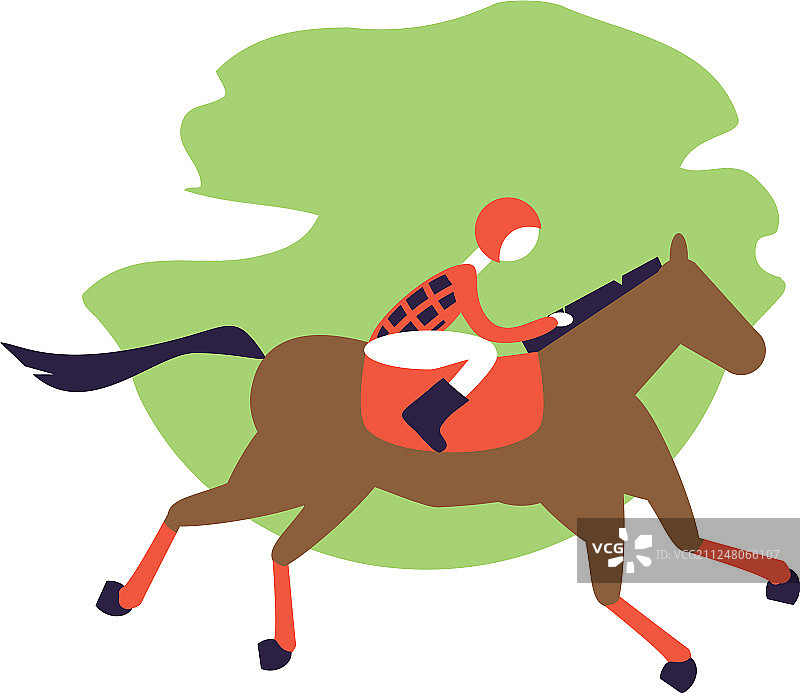 马与骑师赛马场图标图片素材