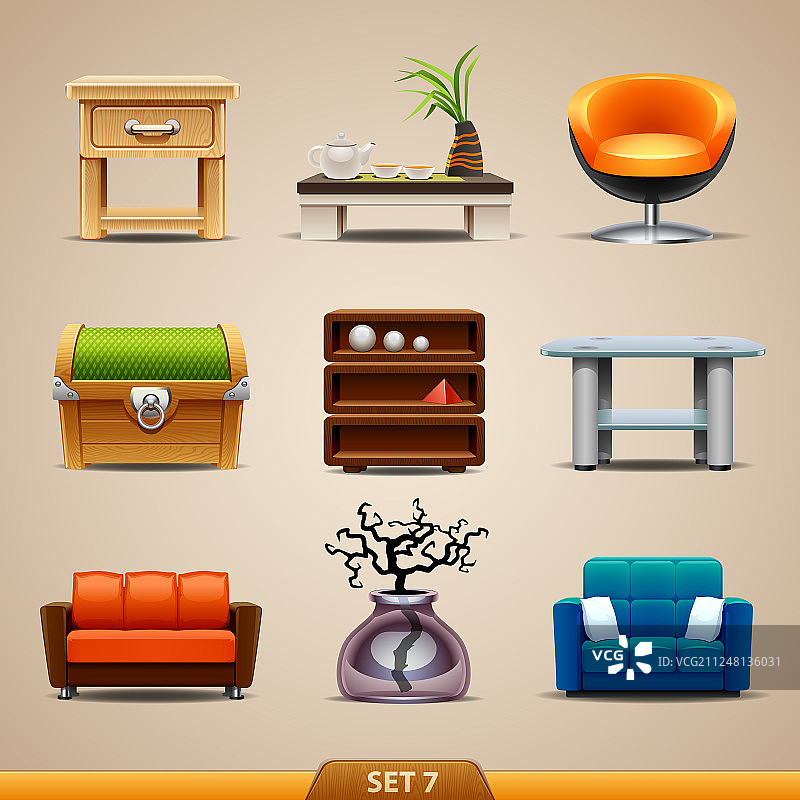 家具icons-set 7图片素材