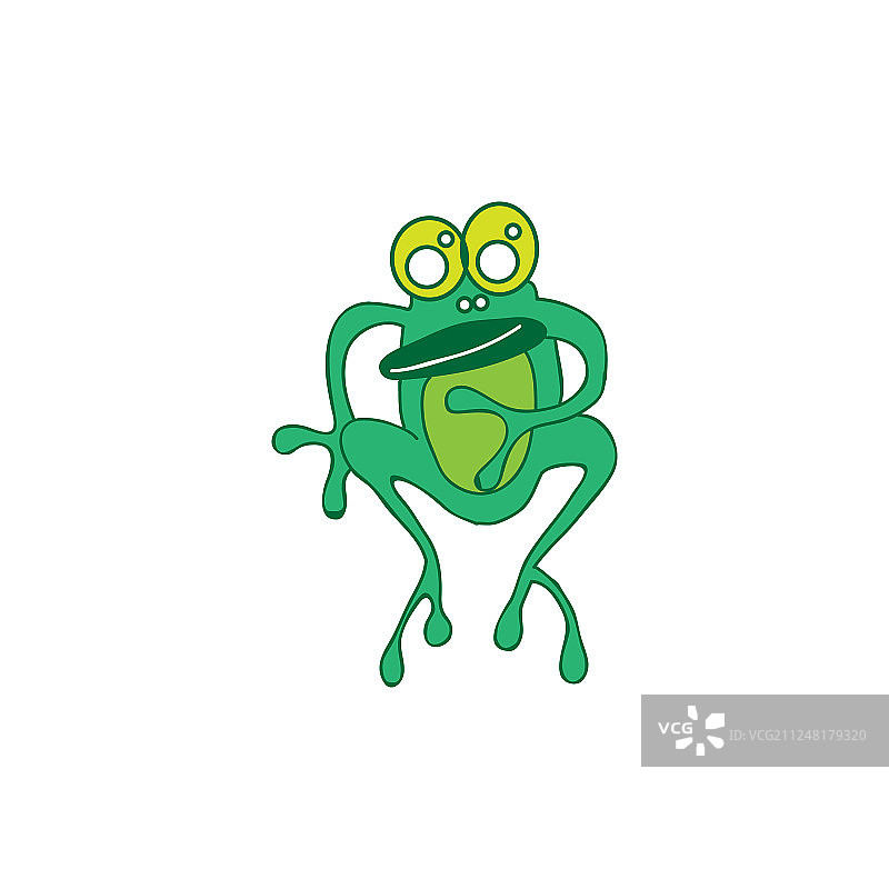 青蛙可爱的动物卡通图片素材