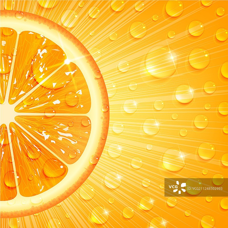 多汁的橙色背景图片素材