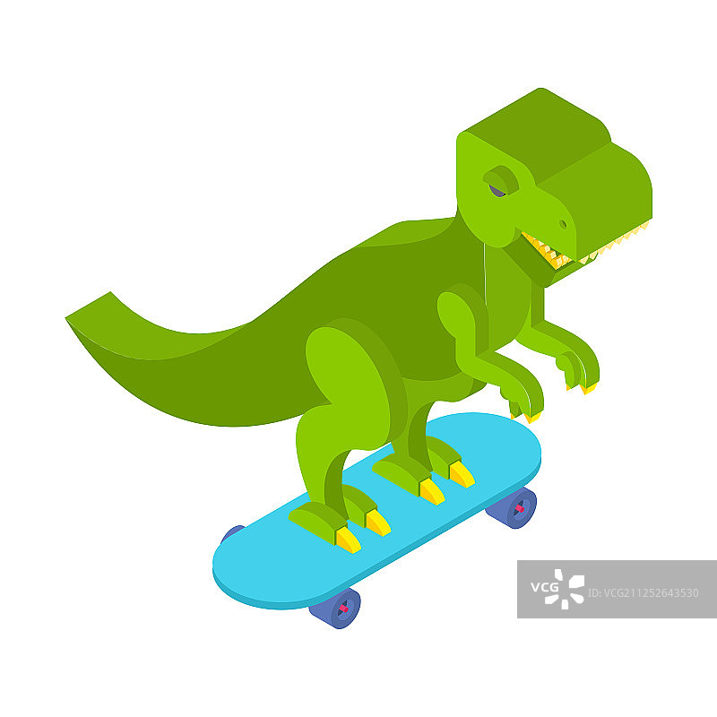 恐龙在滑板恐龙少年酷图片素材