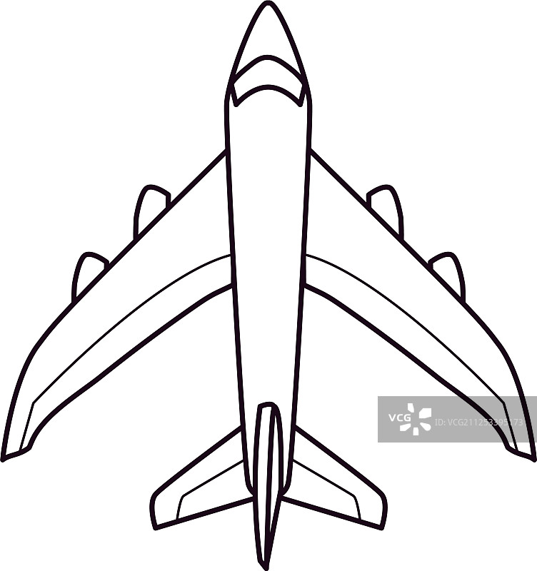 白色背景上的飞机运输图片素材