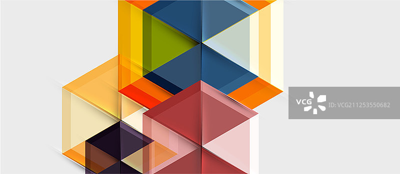 几何三角形和六边形抽象背景图片素材