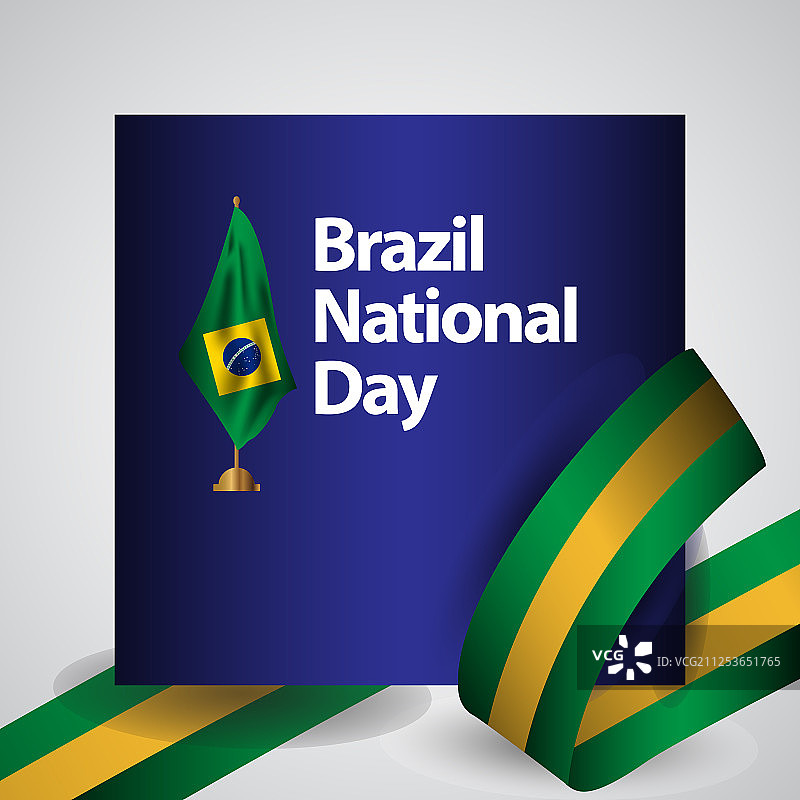 巴西国庆日国旗模板设计图片素材