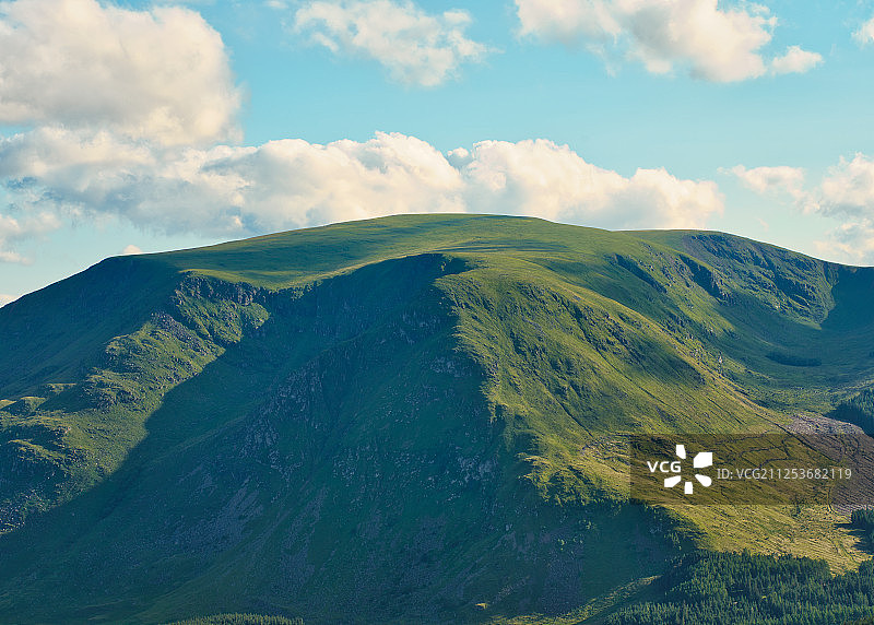 景观与绿色山，德里什，格兰扁山，苏格兰，英国图片素材