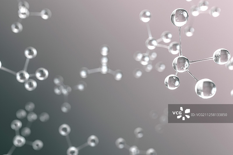 3D抽象分子DNA图片素材