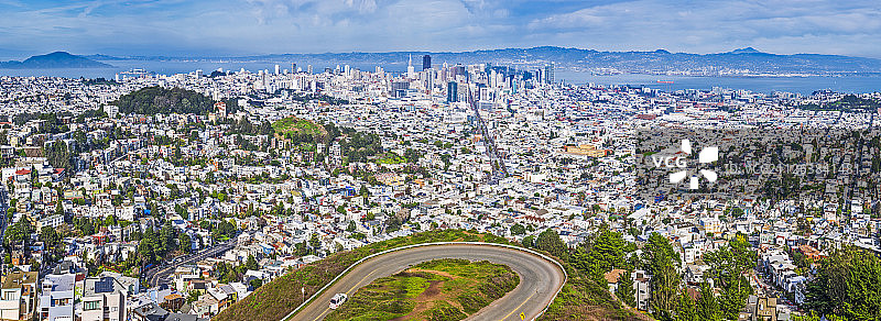 美国旧金山全景图片素材