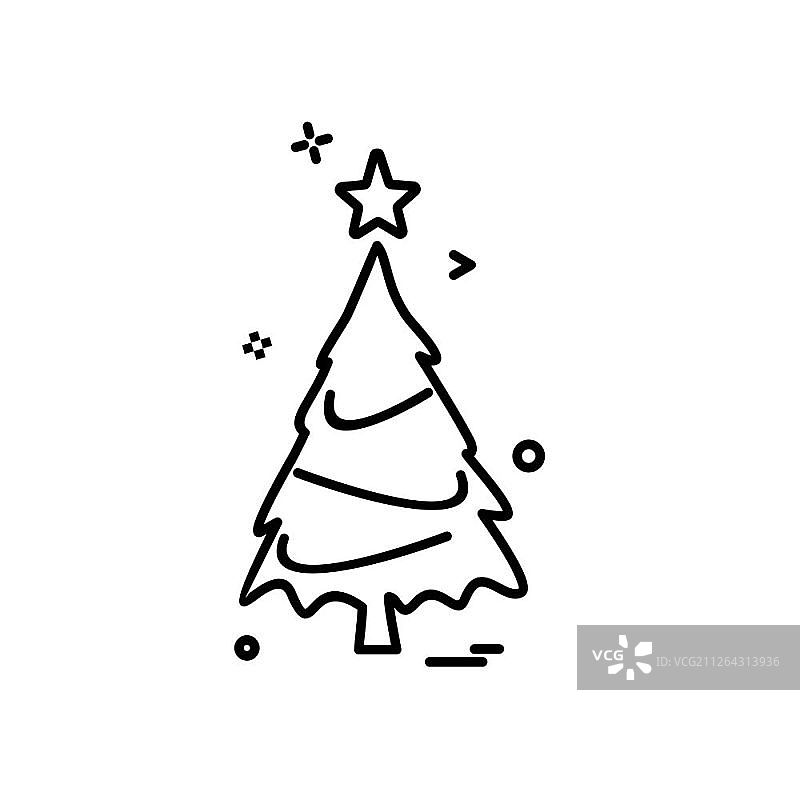圣诞树图标设计向量图片素材