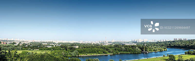 城市全景，莫斯科，俄罗斯图片素材