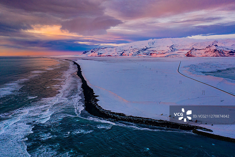 航拍冰岛图片素材
