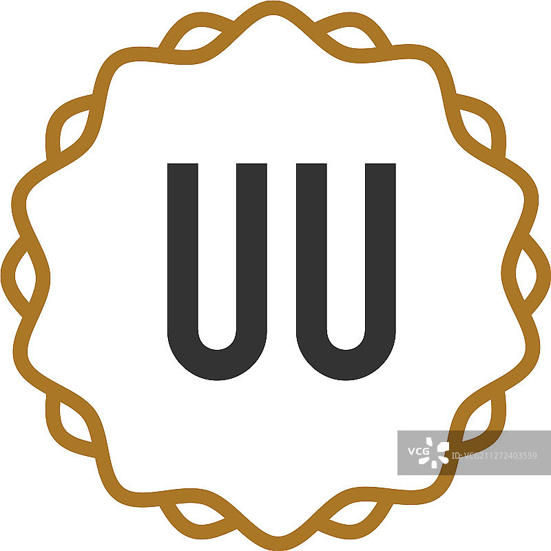 首字母uu优雅创意标志图片素材