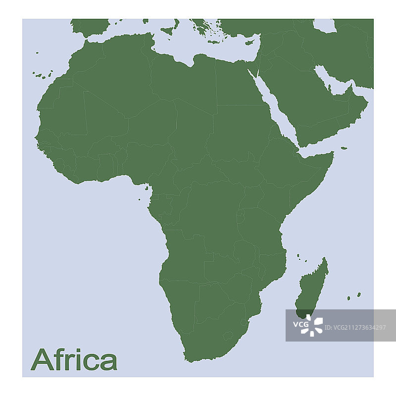 非洲政治地图图片素材