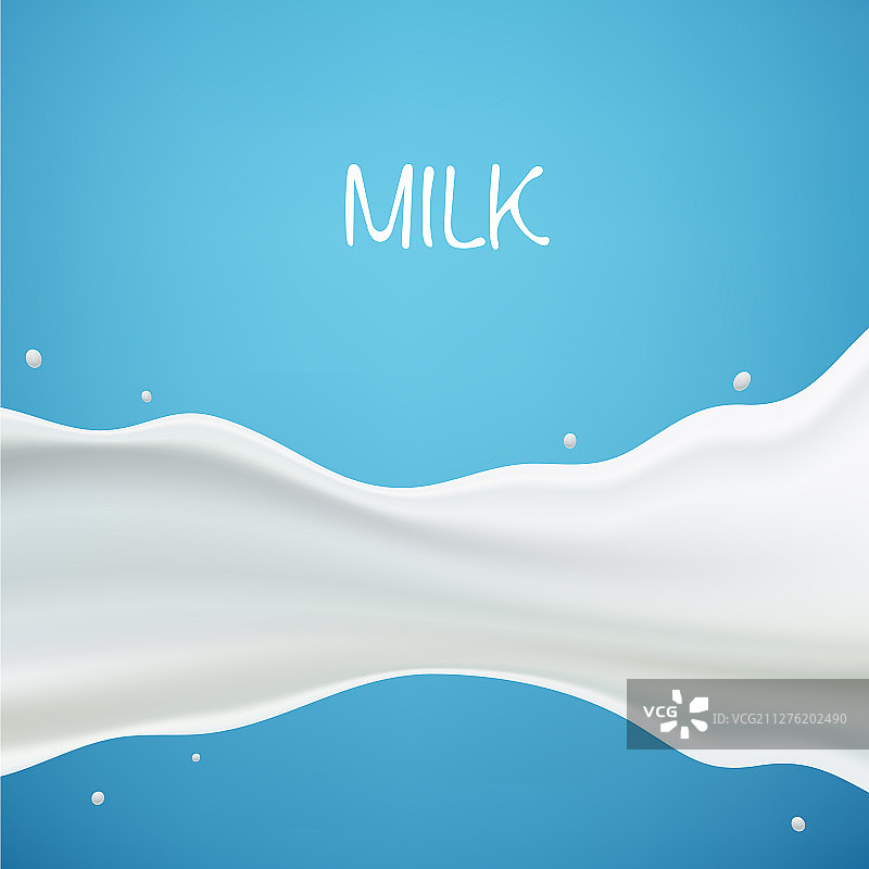牛奶或酸奶溅波图片素材