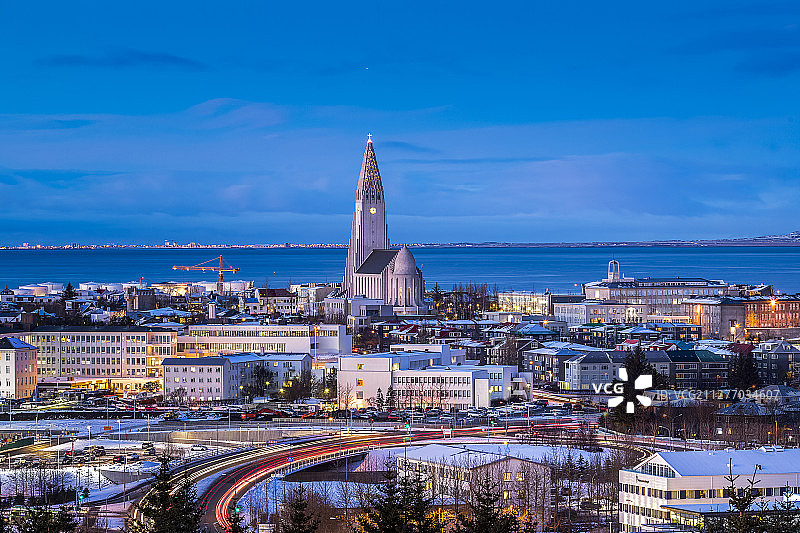 冰岛雷克雅未克城市风光图片素材