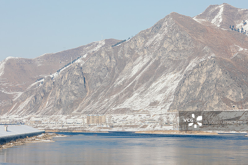 中朝边境 吉林集安冬季图片素材