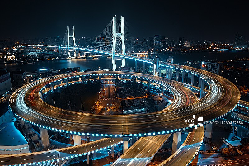 南浦大桥夜景图片素材