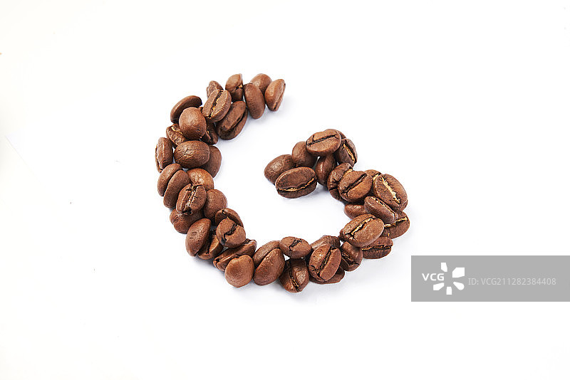 创意咖啡豆字母G图片素材