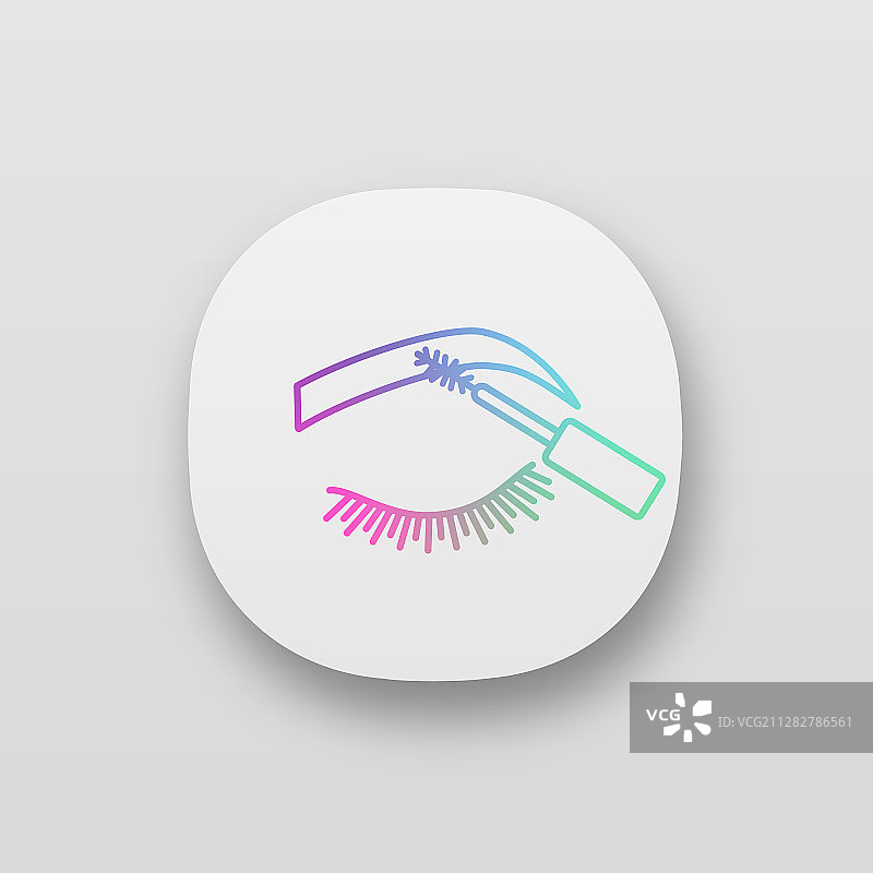 眉毛睫毛膏应用程序图标图片素材