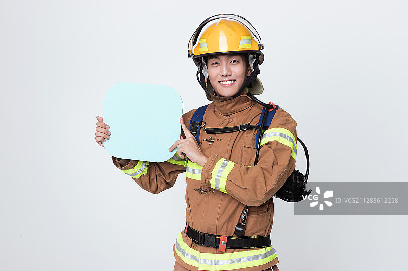 亚洲男女消防员肖像391图片素材