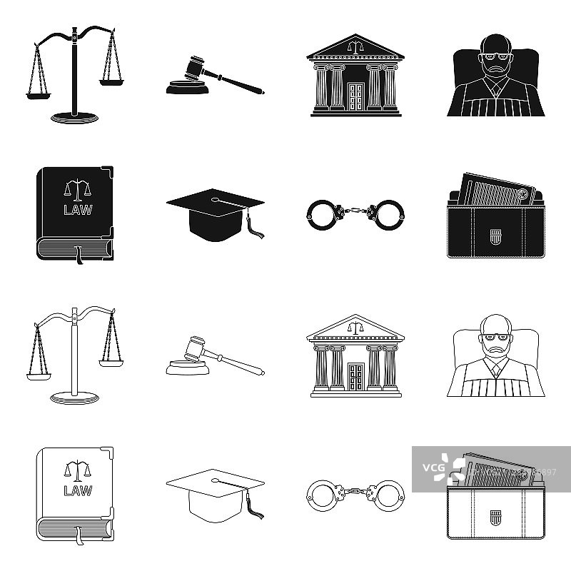 孤立客体法和律师标识法图片素材