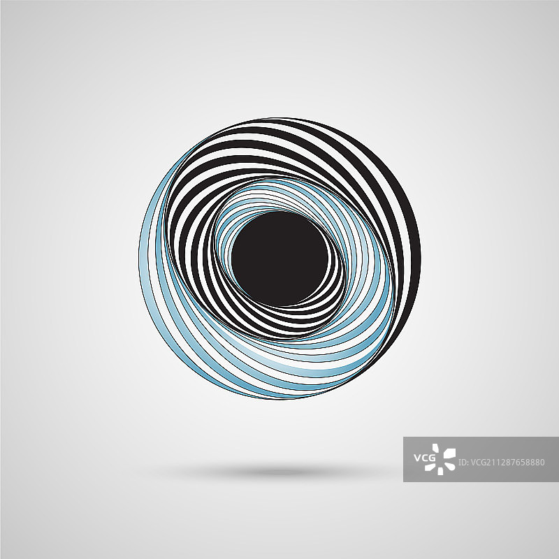 抽象的旋转圆设计图片素材