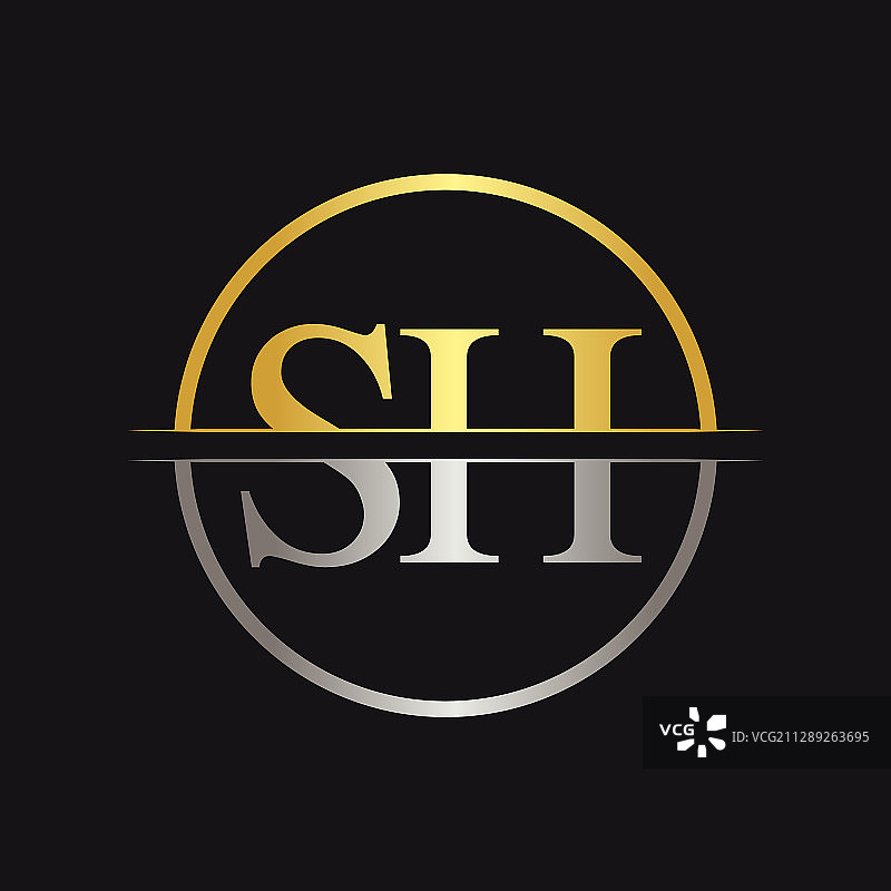 logo设计模板首字母sh首字母图片素材