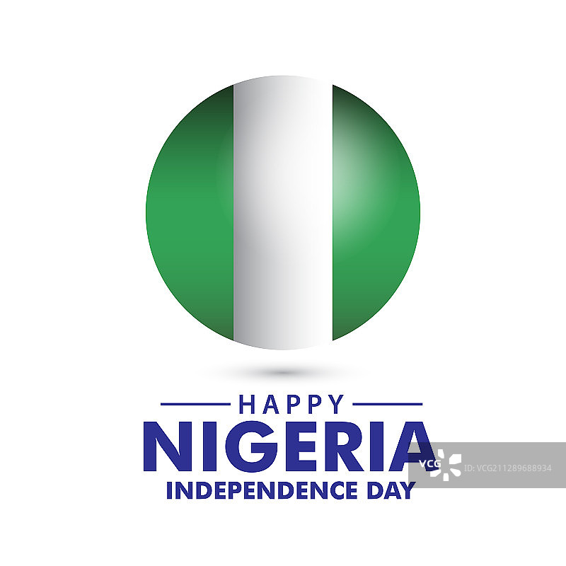 尼日利亚独立日快乐模板设计图片素材
