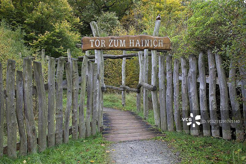 “Tor zum Hainich”，通往Hainich国家公园的大门，联合国教科文组织世界自然遗产，Hainich, badlangensalza，德国图林根州，欧洲图片素材