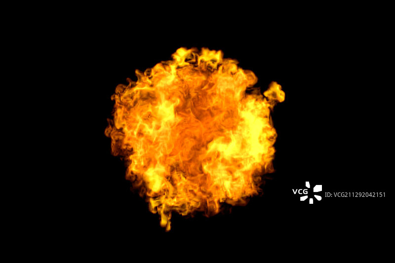 爆炸的火焰 3D渲染图片素材