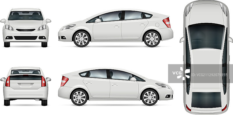 白色的汽车模型图片素材
