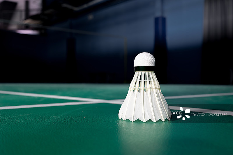 羽毛球和羽毛球场地 badminton图片素材