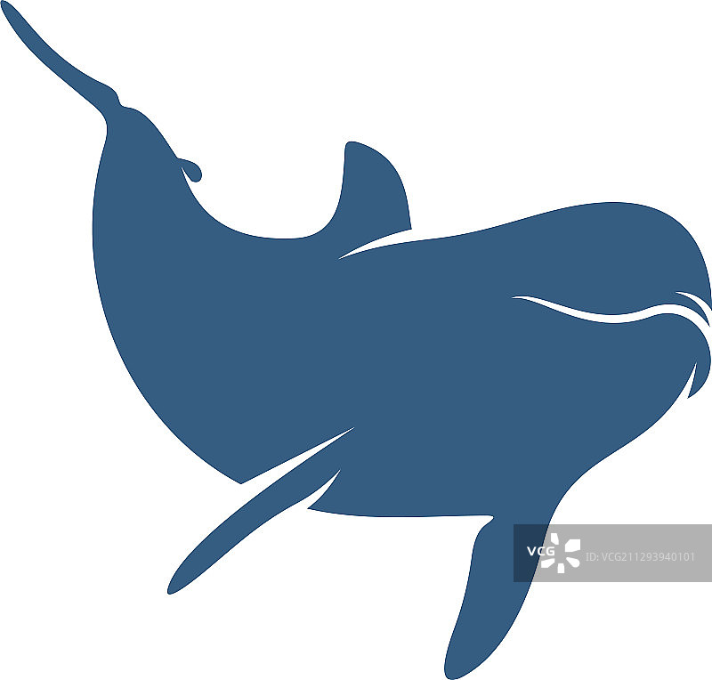 海豚标志设计模板剪影的图片素材