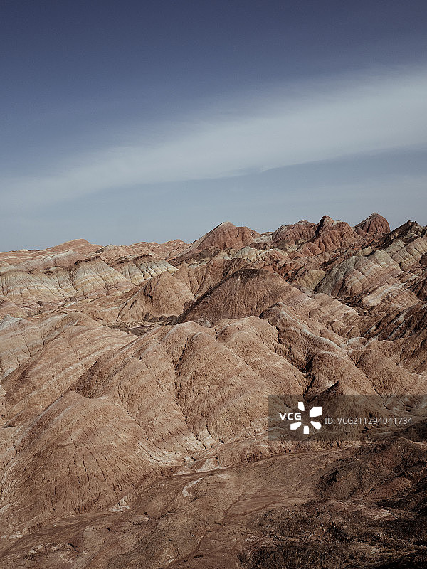 七彩丹霞的山条纹非常的完美，让我想拿起相机拍下来图片素材