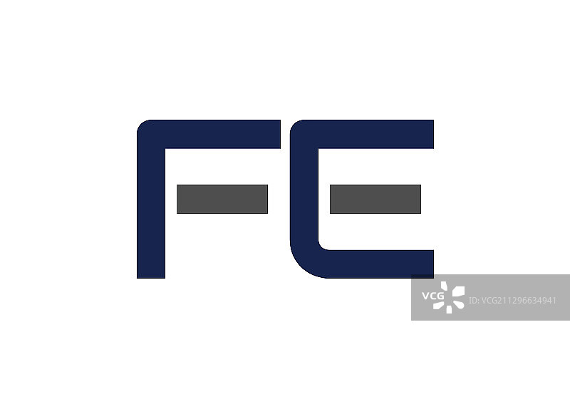 首字母fe标志设计模板图片素材