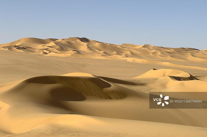沙丘，厄格·奥巴里，撒哈拉沙漠，费赞，利比亚，北非，非洲图片素材