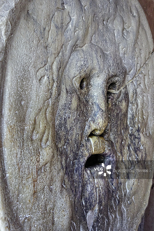 意大利罗马的大理石真理之口雕图片素材