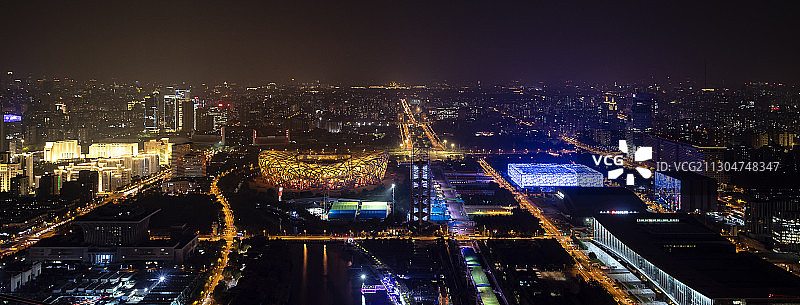 北京奥林匹克公园观光塔坐落于奥林匹克公园南门外图片素材