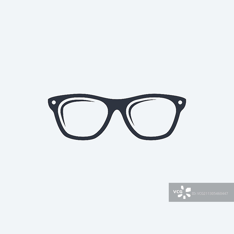 夏季眼镜图标flat符号上的白色图片素材