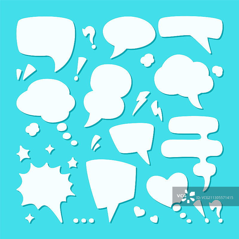 对话语音气泡集符号会话图片素材