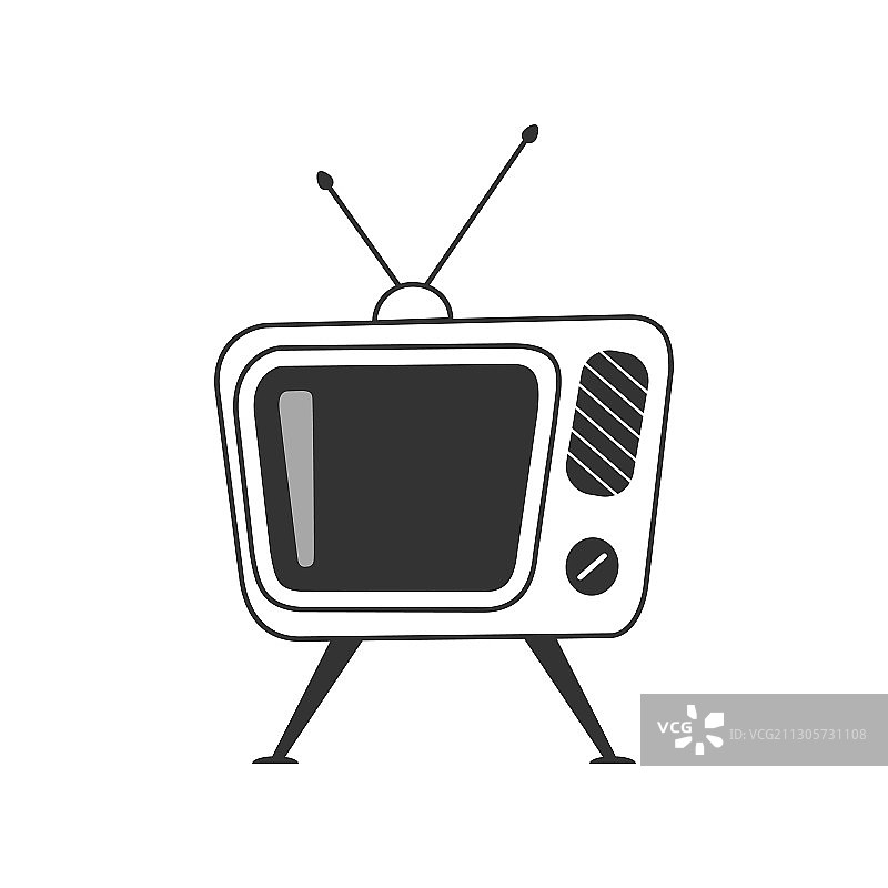 电视显像管图标设计简单图片素材