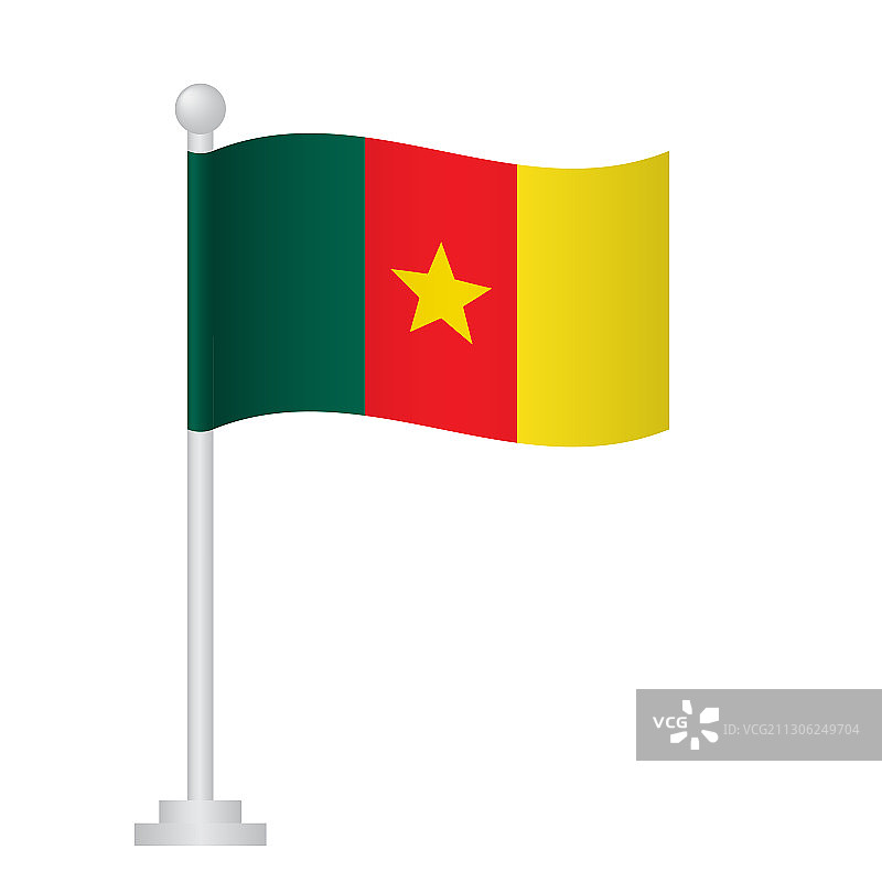喀麦隆国旗，喀麦隆国旗图片素材
