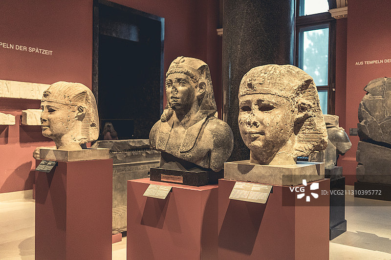 柏林新博物馆埃及石刻图片素材