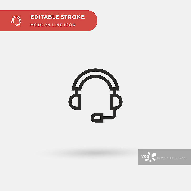 耳机简单图标符号图片素材