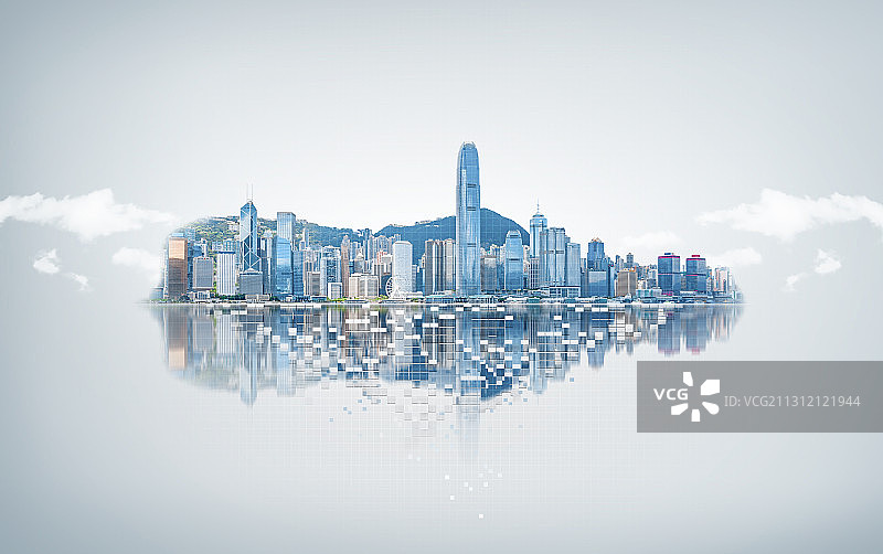 香港科技城市建筑图片素材