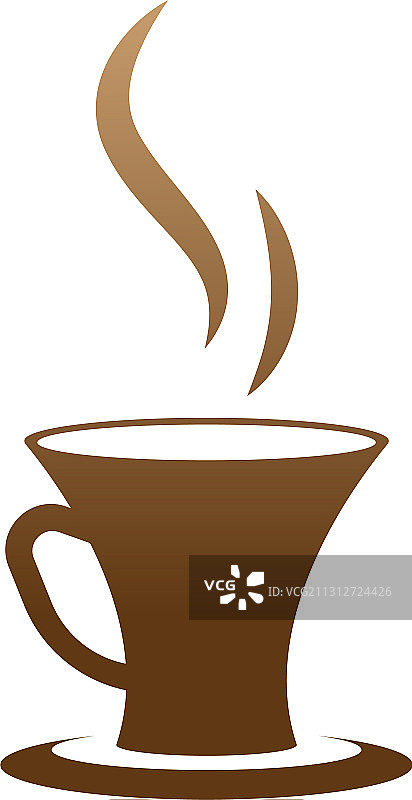 咖啡杯标识设计咖啡馆图标图片素材