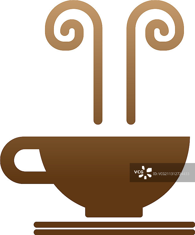 咖啡杯标识设计咖啡馆图标图片素材